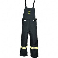 Oberon - Size XL, Black, Zippered with Flap, Arc Flash Bib Overall - 46" Chest, Aramid - All Tool & Supply