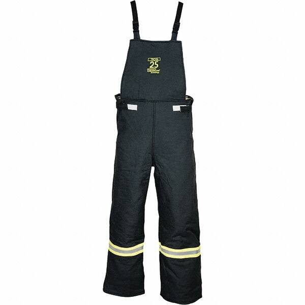 Oberon - Size 2XL, Black, Zippered with Flap, Arc Flash Bib Overall - 50" Chest, Aramid - All Tool & Supply