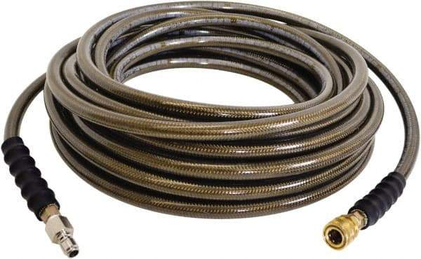 Simpson - 4,500 Max psi 2 Piece Pressure Washer Hose - 150' Long, Polyurethane, NPT, Female & Male - All Tool & Supply