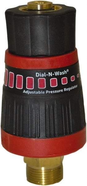 Simpson - 4,500 Max psi Adjustable Pressure Washer Cold Water Pressure Regulator - 6" Long, Plastic, Metric, Female & Male - All Tool & Supply