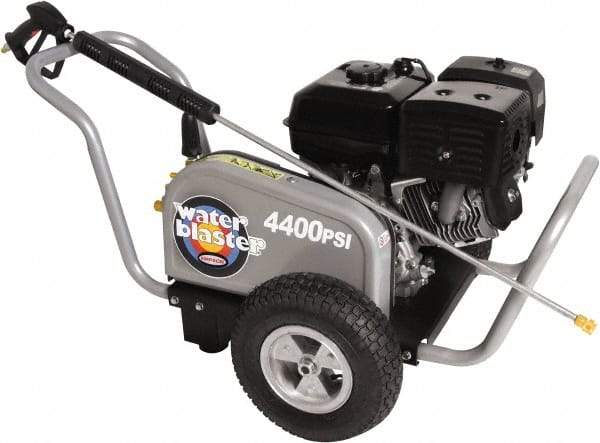 Simpson - Gas, 13 hp, 4,400 psi, 4 GPM, Cold Water Pressure Washer - AAA Triplex, 50' x 3/8" Hose - All Tool & Supply