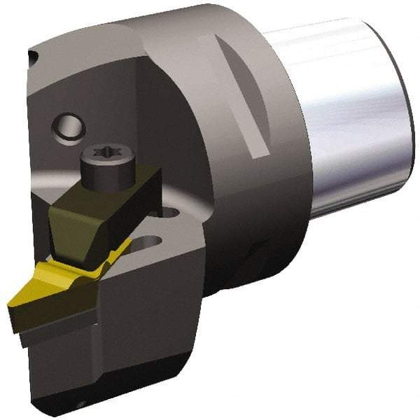 Kennametal - Left Hand Cut, Size PSC63, VC.. 1604 & VP..332 Insert Compatiblity, External Modular Turning & Profiling Cutting Unit Head - 43mm Ctr to Cutting Edge, 60mm Head Length, Through Coolant, Series Top Notch - All Tool & Supply