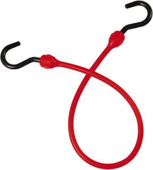 The Better Bungee - Bungee Cord with Overmolded Nylon Hook End - 18" OAL, Red - All Tool & Supply