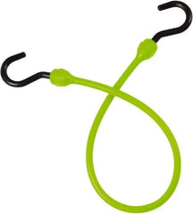 The Better Bungee - Bungee Cord with Overmolded Nylon Hook End - 12" OAL, Safety Green - All Tool & Supply