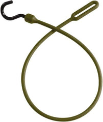 The Better Bungee - Loop End Bungee Cord with Overmolded Nylon Hook End - 30" OAL, Military Green - All Tool & Supply