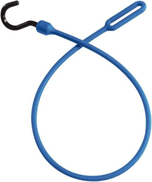 The Better Bungee - Loop End Bungee Cord with Overmolded Nylon Hook End - 30" OAL, Blue - All Tool & Supply