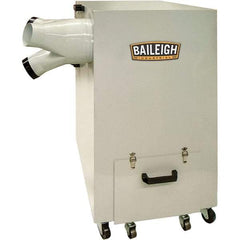 Baileigh - 5µm, 220 Volt Portable Metal Dust Collector - 30-1/2" Long x 21" Deep x 39-1/2" High, 4" Connection Diam, 1,450 CFM Air Flow, 10.4" Static Pressure Water Level - All Tool & Supply