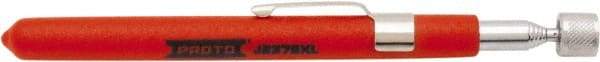 Proto - 5-1/2" Long Magnetic Retrieving Tool - 1.5 Lb Max Pull, 25-1/2" Collapsed Length, Steel Coil/Plastic - All Tool & Supply