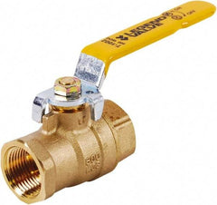 Legend Valve - 2-1/2" Pipe, Full Port, Brass UL, CSA, FM, NSF Approved Ball Valve - 2 Piece, FIP x FIP Ends, Lever Handle, 400 WOG, 150 WSP - All Tool & Supply