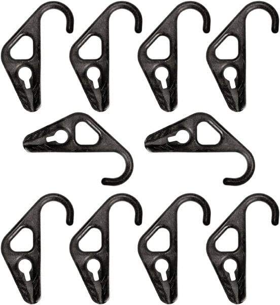 The Better Bungee - Adjustable Nylon Hook Ends with Adjustable HD Nylon Hook - 10" OAL, Black - All Tool & Supply