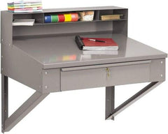 Tennsco - Stationary Shop Desks Type: Foreman's Desk Width (Inch): 34-1/2 - All Tool & Supply