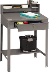 Tennsco - Stationary Shop Desks Type: Foreman's Desk Width (Inch): 34-1/2 - All Tool & Supply