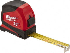 Milwaukee Tool - 25' x 1" Tape Measure - 1/16" Graduation - All Tool & Supply