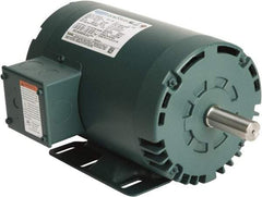 Leeson - 2 Max hp, 1,800 Max RPM, Premium Efficient Electric AC DC Motor - 230/460 V Input, Three Phase, 56HZ Frame, 7/8" Shaft Diam, Rigid Base Mount, ODP Enclosure - All Tool & Supply