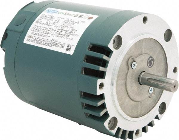 Leeson - 3/4 Max hp, 1,800 Max RPM, Premium Efficient Electric AC DC Motor - 230/460 V Input, Three Phase, 56C Frame, 5/8" Shaft Diam, C-Face Mount, ODP Enclosure - All Tool & Supply