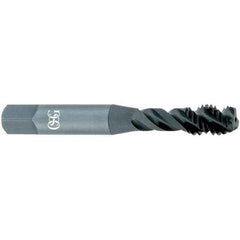 OSG - 7/8-9 UNC, 4 Flute, 4° Helix, Semi-Bottoming Chamfer, Oxide Finish, Powdered Metal Spiral Flute STI Tap - Right Hand Flute, 5-1/8" OAL, 0.8" Shank Diam, 2-1/2" Thread Length, 2B Class of Fit, Series 315 - Exact Industrial Supply