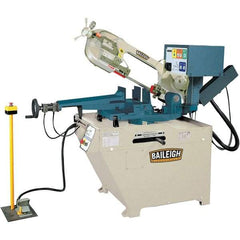 Baileigh - 10.59 x 4.33" Semi-Automatic Combo Horizontal & Vertical Bandsaw - 1 Phase, 60° Right, 45° Left Vise Angle of Rotation, 1.5 hp, 220 Volts, Frequency Drive - All Tool & Supply