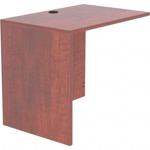 ALERA - Woodgrain Laminate Return/Bridge Shell Desk - 35" Wide x 23-5/8" Deep x 29-5/8" High, Medium Cherry - All Tool & Supply