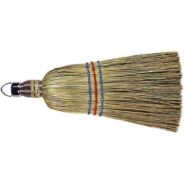 PFERD - 10" OAL Corn Bristle Whisk Broom - 5-1/2" Long Wood Handle, 4-1/2" Bristle Length, 4-1/2" Wide - All Tool & Supply