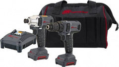 Ingersoll-Rand - 12 Volt Cordless Tool Combination Kit - Includes 1/4" Hex Compact Impact Driver, Lithium-Ion Battery Included - All Tool & Supply