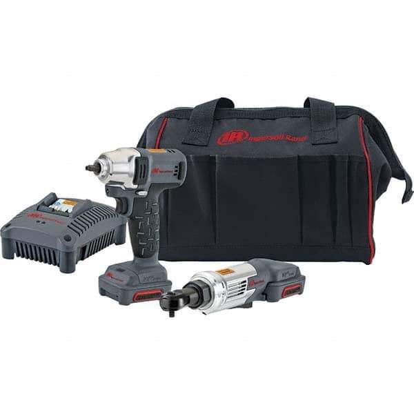 Ingersoll-Rand - 12 Volt Cordless Tool Combination Kit - Includes 1/4" Impact Driver, Lithium-Ion Battery Included - All Tool & Supply