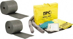 Brady SPC Sorbents - 24 Gal Capacity per Package, Universal Roll - 150' Long x 15" Wide, Gray, Polypropylene - All Tool & Supply