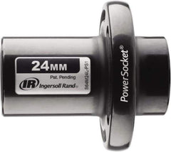 Ingersoll-Rand - 1/2" Drive 24mm Standard Magnetic Nonsparking Universal Impact Socket - 6 Points, 3-1/10" OAL - All Tool & Supply