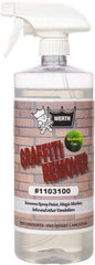 Werth Sanitary Supply - 32 oz Bottle Graffiti/Vandal Mark Remover - VOC Content g/L 250, Removes Graffiti, Adhesives & Grease - All Tool & Supply