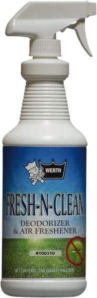 Werth Sanitary Supply - 1 Qt Bottle Odor Neutralizer - Liquid, Fresh Scent, Concentrated, Environmentally Safe - All Tool & Supply