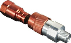 TK Simplex - 3/8 NPTF Hydraulic Hose Flush Face Coupler Set - 10,000 psi - All Tool & Supply