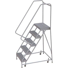 TRI-ARC - Rolling & Wall Mounted Ladders & Platforms Type: Rolling Warehouse Ladder Style: Rolling Safety Ladder - All Tool & Supply