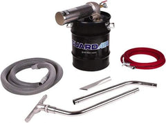 Guardair - 10 Gal Steel Tank, Air Powered Wet/Dry Vacuum - 10 Peak hp, 20' Hose Fitting, Cordless, Cartridge Filter - All Tool & Supply