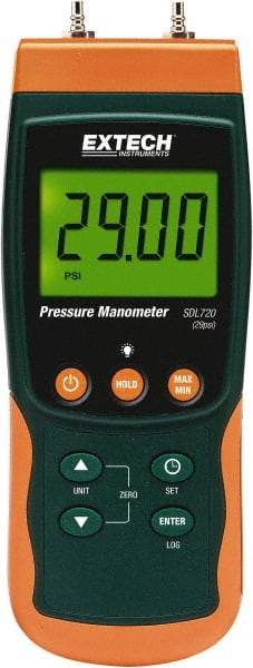 Extech - Differential Pressure Gauges & Switches Type: Differential Pressure Manometer Maximum Pressure (psi): 29.00 - All Tool & Supply