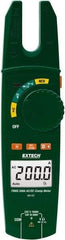 Extech - MA160, CAT III, Digital True RMS Clamp Meter with 0.57" Fork Jaws - 750 VAC, 1000 VDC, 200 AC/DC Amps, Measures Voltage, Capacitance, Continuity, Current, Resistance - All Tool & Supply