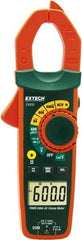 Extech - EX650, CAT III, Digital True RMS Auto Ranging Clamp Meter with 1.18" Clamp On Jaws - 750 VAC, 1000 VDC, 600 AC Amps, Measures Voltage, Capacitance, Continuity, Current, Resistance - All Tool & Supply