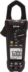 FLIR - CM82, CAT III, Digital True RMS Clamp Meter with 1.45" Clamp On Jaws - 1000 VAC/VDC, 600 AC/DC Amps, Measures Voltage, Capacitance, Current, Frequency, Resistance - All Tool & Supply