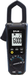 FLIR - CM72, CAT IV, Digital True RMS Auto Ranging Clamp Meter with 1.38" Clamp On Jaws - 600 VAC/VDC, 600 AC Amps, Measures Voltage, Capacitance, Continuity, Current, Frequency, Resistance - All Tool & Supply