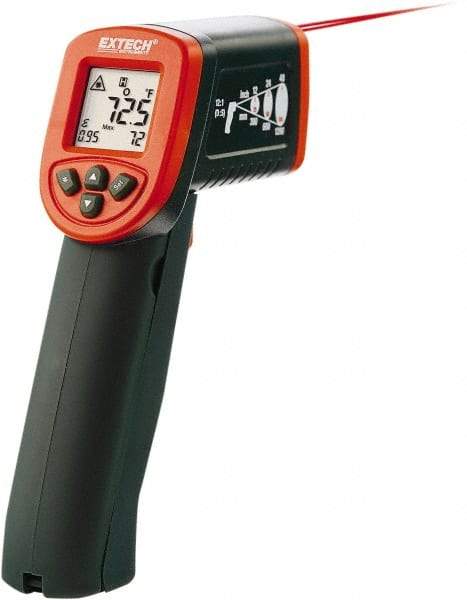 Extech - -50 to 600°C (-58 to 1,112°F) Infrared Thermometer - 12:1 Distance to Spot Ratio - All Tool & Supply