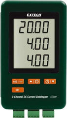 Extech - 1 Phase, 0.01 to 20mA Amp Capability, LCD Display Power Meter - ±0.5% + 0.02mA Current Accuracy, - All Tool & Supply