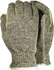 Worldwide Protective Products - Size L, 14" Long, 7 mil Thick, Knit Nomex/Kevlar Blend Chemical Resistant Gloves - Textured Finish, Knit Wrist Cuff, Yellow - All Tool & Supply