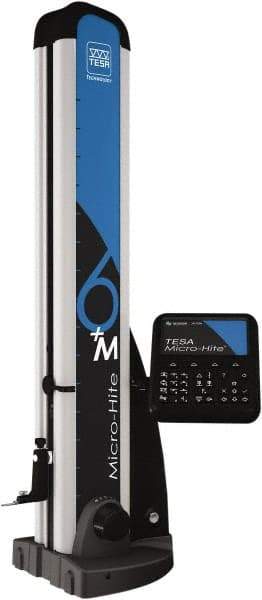 TESA Brown & Sharpe - 14" Electronic Height Gage - 0.001, 0.0001, 0.00001" Resolution, Accurate to 0.00007", Hybrid Touch Screen and Touch Pad Display, USB, RS-232 Data Output - All Tool & Supply