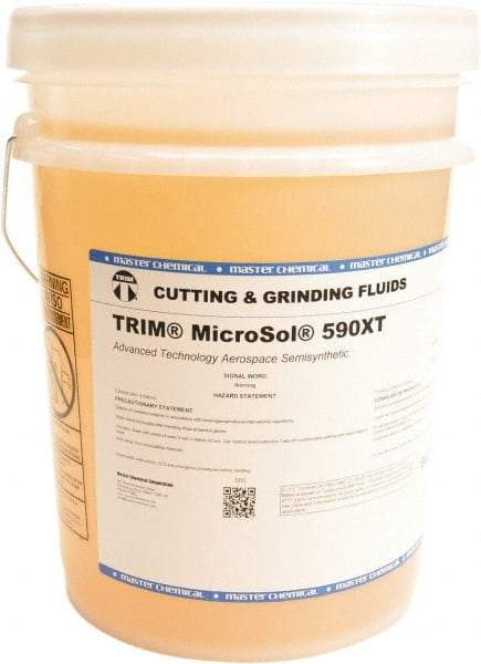 Master Fluid Solutions - Trim MicroSol 590XT, 5 Gal Pail Cutting Fluid - Semisynthetic, For Inconel\xAE Machining - All Tool & Supply