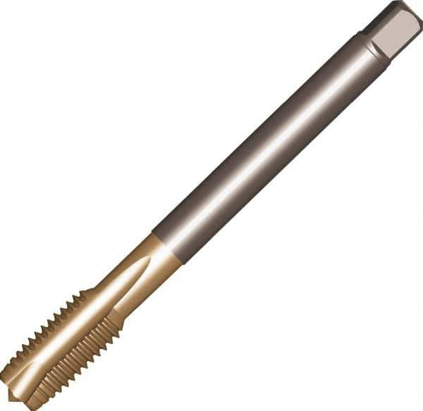 Sandvik Coromant - 3/4-14 G, 4 Flute, AlCrN Finish, High Speed Steel Spiral Point Tap - Plug Chamfer, Right Hand Thread, 140mm OAL, 28mm Thread Length, 20mm Shank Diam, 5H/2B Class of Fit, Series CoroTap 200 - Exact Industrial Supply