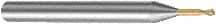 Sandvik Coromant - 1mm Diam, 0.8mm LOC, 2 Flute Solid Carbide Ball End Mill - AlCrN Finish, 45mm OAL, 6mm Shank Diam, Ball Flute - All Tool & Supply