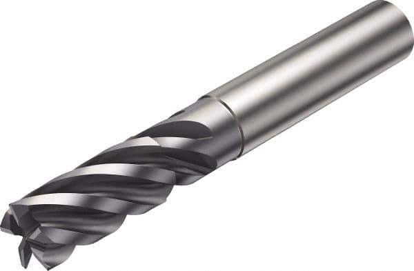 Sandvik Coromant - 8mm, 5 Flute, Single End, Solid Carbide, Corner Chamfer End Mill - 63mm OAL, Right Hand Flute, 18mm LOC, Right Hand Cut - All Tool & Supply