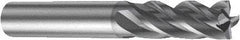 Sandvik Coromant - 3.5mm, 4 Flute, Single End, Solid Carbide, Corner Chamfer End Mill - 57mm OAL, Right Hand Flute, 10.5mm LOC, Right Hand Cut - All Tool & Supply