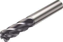 Sandvik Coromant - 6mm, 13mm LOC, 6mm Shank Diam, 57mm OAL, 4 Flute, Solid Carbide Square End Mill - Single End, AlTiN Finish, Spiral Flute, 38° Helix, Right Hand Cut, Right Hand Flute, Series CoroMill Plura - All Tool & Supply