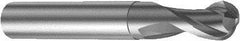 Sandvik Coromant - 4mm Diam, 4mm LOC, 2 Flute Solid Carbide Ball End Mill - 57mm OAL, 6mm Shank Diam, Ball Flute - All Tool & Supply