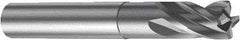 Sandvik Coromant - 8mm, 4 Flute, Solid Carbide, 1mm Corner Chamfer End Mill - 63mm OAL, 30° Helix, Right Hand Flute, 8mm LOC, Right Hand Cut - All Tool & Supply