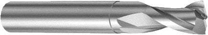 Sandvik Coromant - 8mm, 12mm LOC, 8mm Shank Diam, 63mm OAL, 2 Flute, Solid Carbide Square End Mill - Single End, Uncoated, Spiral Flute, 25° Helix, Right Hand Cut, Right Hand Flute, Series CoroMill Plura - All Tool & Supply